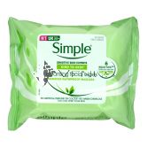 Simple Cleansing Face Wipes 25s