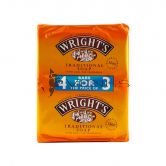 Wright's Traditional Coal Tar Bar Soap 125gX4