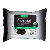 Beauty Formulas Detox Facial Wipes 25s with Activated Charcoal
