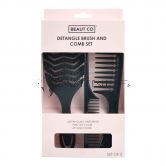 County Beaut Co Detangle Brush & Comb Set
