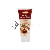 Pampered Shower Smoothie Exfoliating Balancing 200ml Coconut, Almond and Vanilla