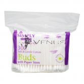 Simply Cotton Buds with Paper Stem 300s