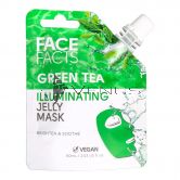 Face Facts Illuminating Jelly Mask Pouch 60ml Green Tea