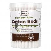 Pretty Bamboo Stem Cotton Buds 100 Buds