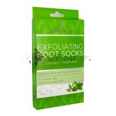 Skin Academy Exfoliating Foot Socks 1 Pair W/Tea Tree & Peppermint