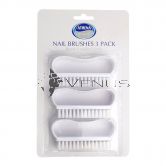 Athena Nail Brushes 3 Pack Set Assorted Colours