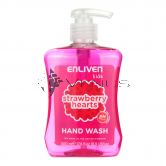 Enliven Kids Anti-Bacterial Handwash 500ml Strawberry Hearts