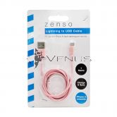 Zenso Apple Lightning to USB Cable 1Metre (Assorted Color)