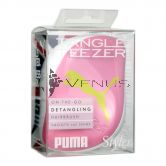 Tangle Teezer Compact Detangling Hairbrush Puma Bright Pink-Smooth & Shine