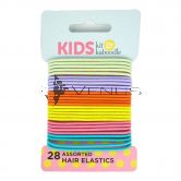 Kit&Kaboodle Kids Hair Elastics 28s Assorted Colour