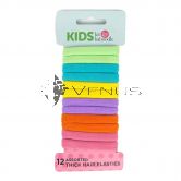 Kit&Kaboodle Kids Thick Hair Elastics 12s Assorted Colours