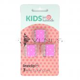 Kit&Kaboodle Kids Linziclip Mini Claw Clips 3s Pink Polka Dots