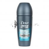 Dove Deodorant Roll On 50ml Men+ Care Clean Comfort