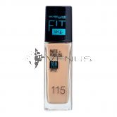 Maybelline Fit Me Matte + Poreless Foundation 115 Ivory