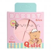 Bakery Bear Makeup Sponge 6s Strawberry