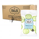 Belle And Bell Refreshing Cucumber Facial Cleansing Wipes 20s (1Carton=18Pack)