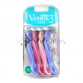 Gillette Venus 3 Colors Disposable Razor 4s