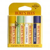 Burt's Bees Lip Balm 4x 4.25g Assorted