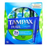 Tampax Pearl Compak Super 16 Tampons