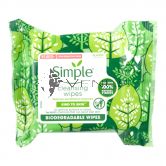 Simple Kind To Skin Biodegradable Cleansing Wipes 25s