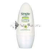 Simple Kind To Skin Soothing Anti Perspirant Roll On 50ml 