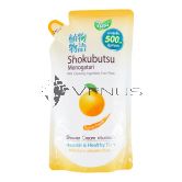 Shokubutsu Shower Cream 500ml Refill Orange Peel Oil