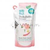Shokubutsu Shower Cream 500ml Refill Japanese Camellia
