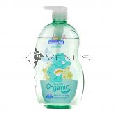 Kodomo Head To Toe Wash 720ml Oganiku Organic Olive Oil Green