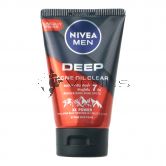 Nivea Men Deep Acne Oil Clear Face Wash 100ml