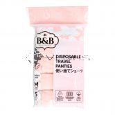 Belle And Bell Ladies M-Size 5s Pink Disposable Travel Panties 90cm-95cm