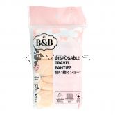 Belle And Bell Ladies XL-Size 5s Beige Disposable Travel Panties 100cm-105cm