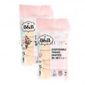 [PROMO] Belle And Bell Ladies XL-Size 5s Beige Disposable Travel Panties 100cm-105cm (2 Pack)