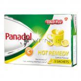 Panadol Cold+Flu Hot Remedy 5 Sachets Lemon