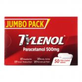 Tylenol Paracetamol 500mg 50 Film-Coated Tablets