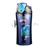 Clear Men Shampoo 650ml + 450ml Cool Sport Menthol