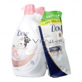 Dove Bodywash 1Lx2 (White Peach + White Tea) + FOC
