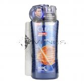 Clear Men Anti-Hair Fall Shampoo 2x650ml+FOC
