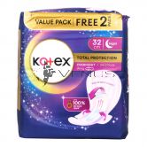 Kotex Total Protection Overnight Wing 32cm 24s