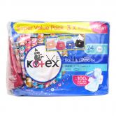 Kotex Soft & Smooth Maxi Wing 24cm 48s