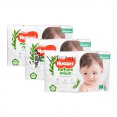 Huggies Platinum Nature Made Diapers M 64s (1Carton=3packs)