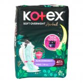 Kotex Super SLim Overnight Wing Heavy Flow 41cm 10s Herbal