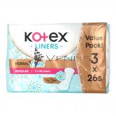 Kotex Liners Regular 26sx3 Herbal Cool
