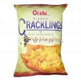 Oishi Ribbed Cracklings 90g Salt & Vinegar