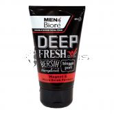Biore Men Double Scrub Facial Foam Deep Fresh 100g