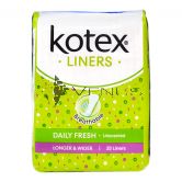 Kotex Fresh Liners Longer and Wider Unscented 32S