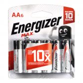 Energizer Max Battery AA 6s