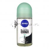 Nivea Roll-On Deodorant 50ml Invisible for Black & White Pure Fresh