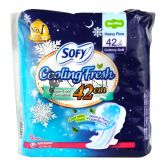 Sofy Cooling Fresh Nite Slim Wing 42cm 6s