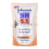 Johnson's PH5.5 Bodywash 500ml Refill Almond Oil