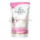 Shokubutsu Shower Cream Refill 550g Sakura Whitening